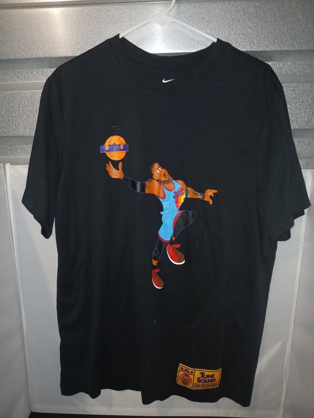Nike LeBron James Space Jam Tune Squad Dri-FIT Graphic Shirt Black Size L